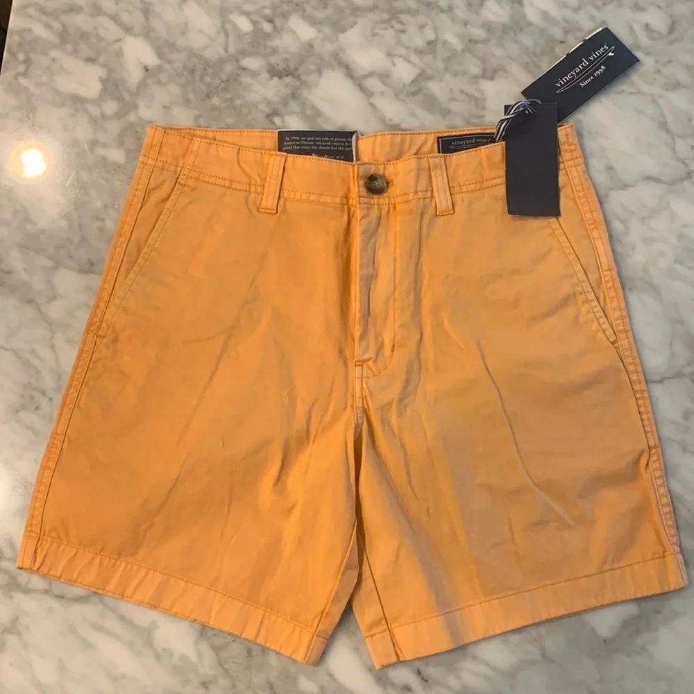 Vineyard Vines 7” Island Short, melon/orange, 28” waist, NWT